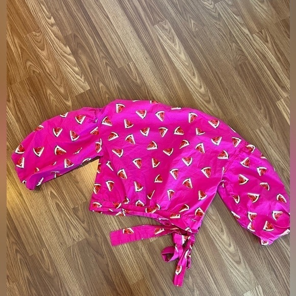 Color Me Courtney Pink Watermelon Print Top - Picture 11 of 16
